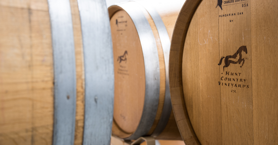 wine barrels