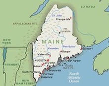 Map of Maine